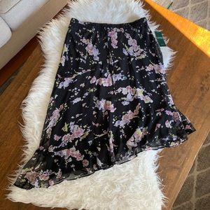 🌻3 for $25 SALE🌻- LAUREN by RL Asymmetrical Floral Skirt / 6P / NWT
